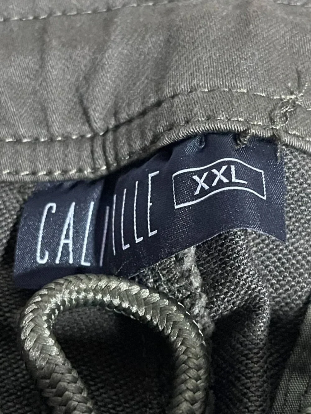 Caliville Mens Army Green Stretch Cuffed Chino Jogger Pants XXL Twill Gorpcore